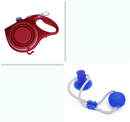 Pet leash With Water Bottle, Cup, Pet Rope